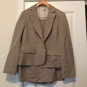 Tan 2 piece skirt suit